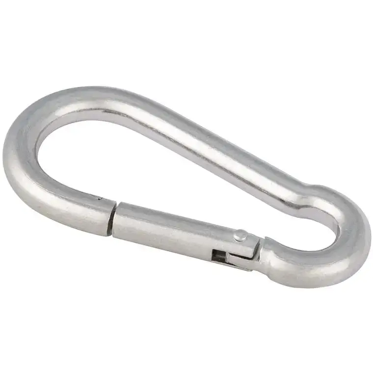 Nouvelle Collection Mousqueton en inox 8 x 4 cm
