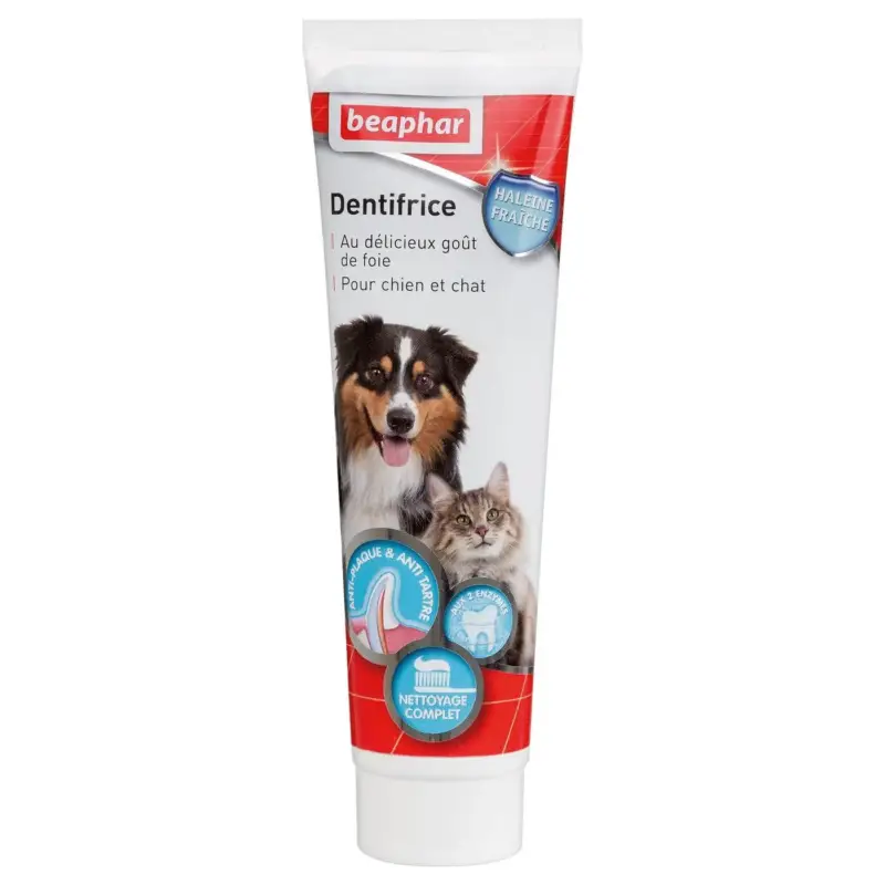 Certifié Dentifrice pour chien goût foie 100 g