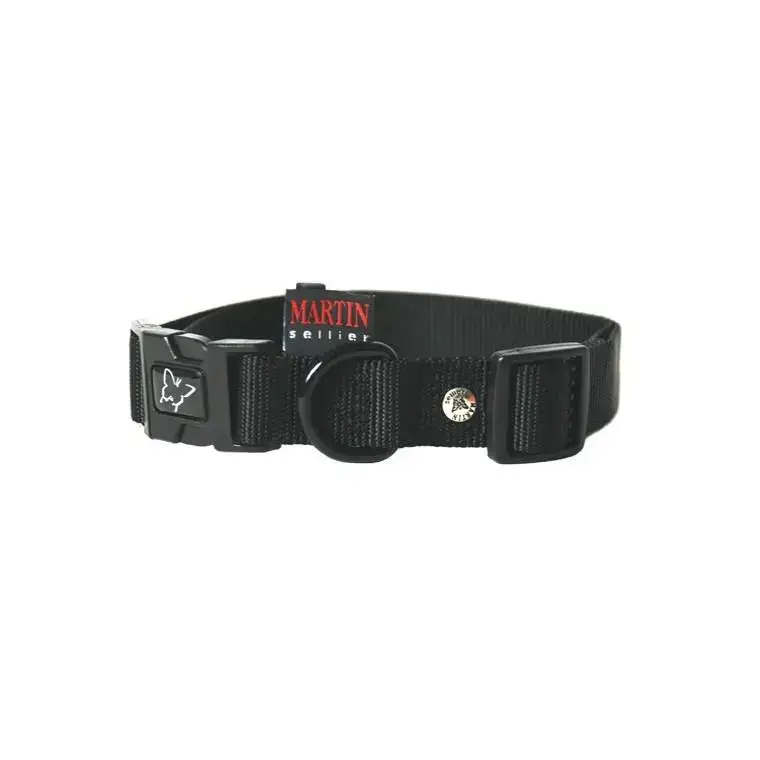 Collier chien réglable 20mm / 40-55cm noir Marque