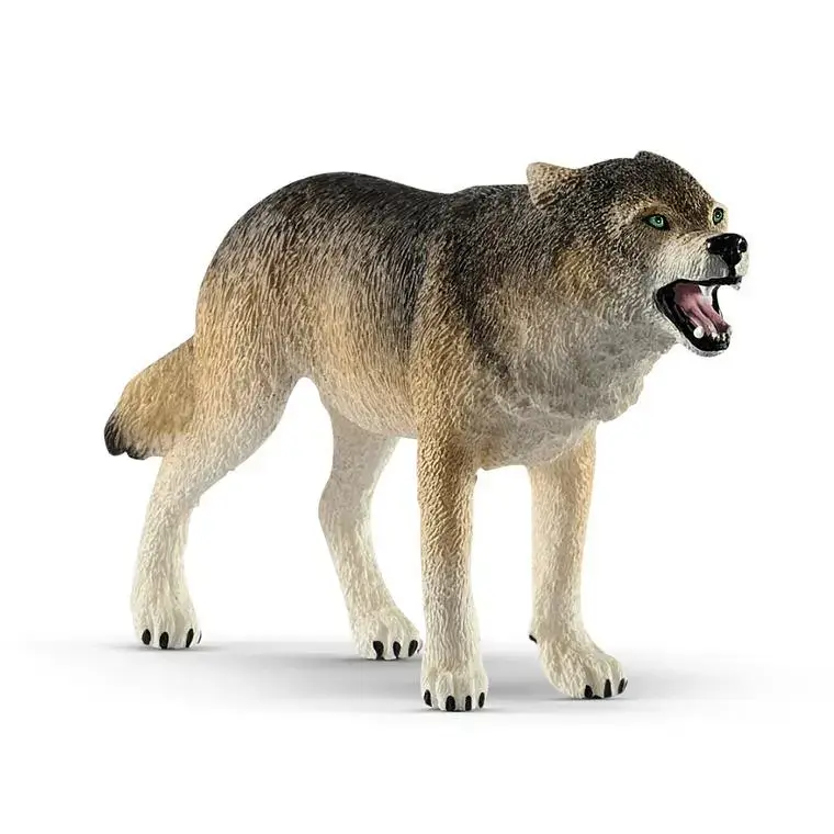 Pas Cher Figurine Loup plastique 10,3×5,2×2,1 cm à partir de 4 ans