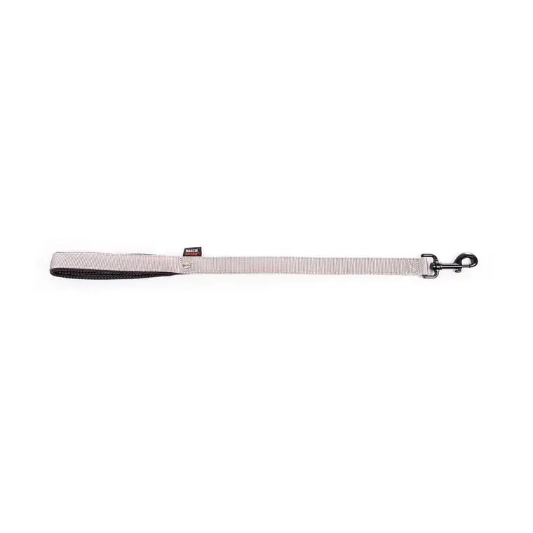 Soldes Laisse double grise taille 25/60 en nylon