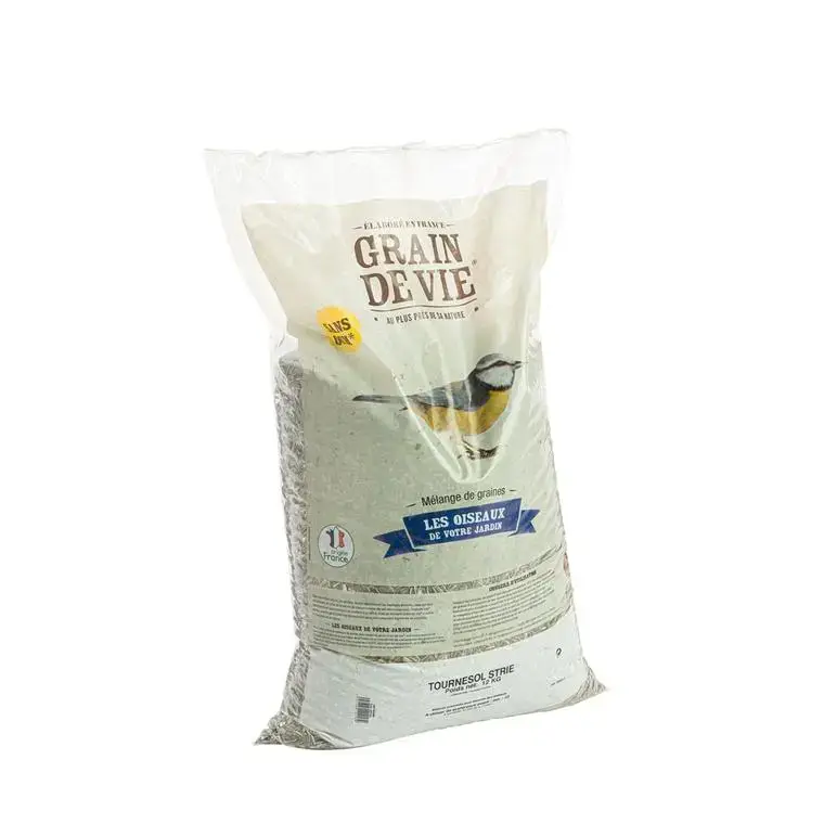 Usine Directe Graines de tournesol striées pour oiseaux Grain de Vie – 12 kg