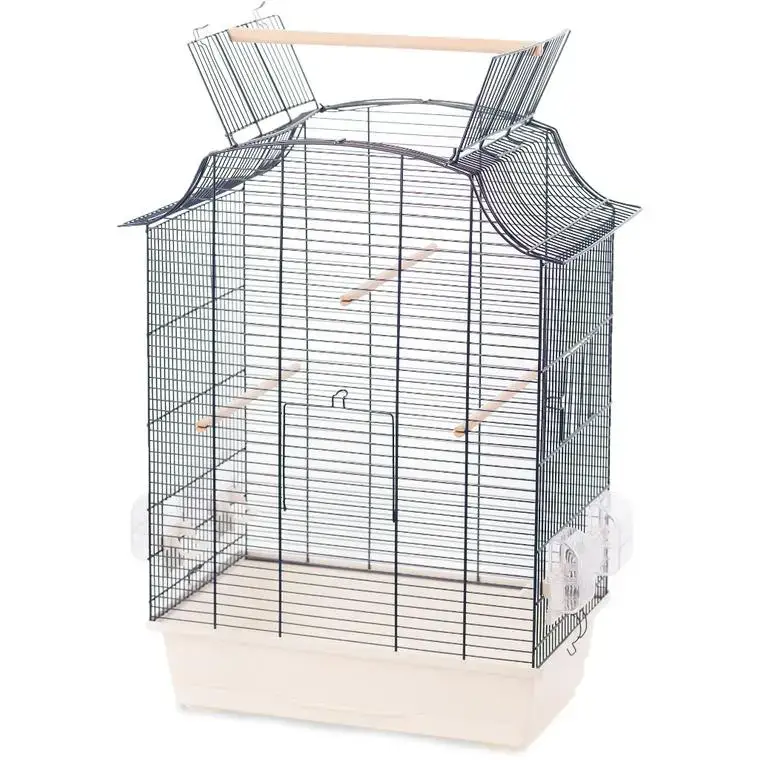 Cage ouverte perruche solor sky coloris bleu en acier galvanisé – 40 x 31 x 65 cm Livraison Express