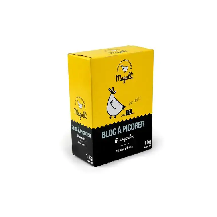 Bloc à picorer jaune en format de 1 kg Marque