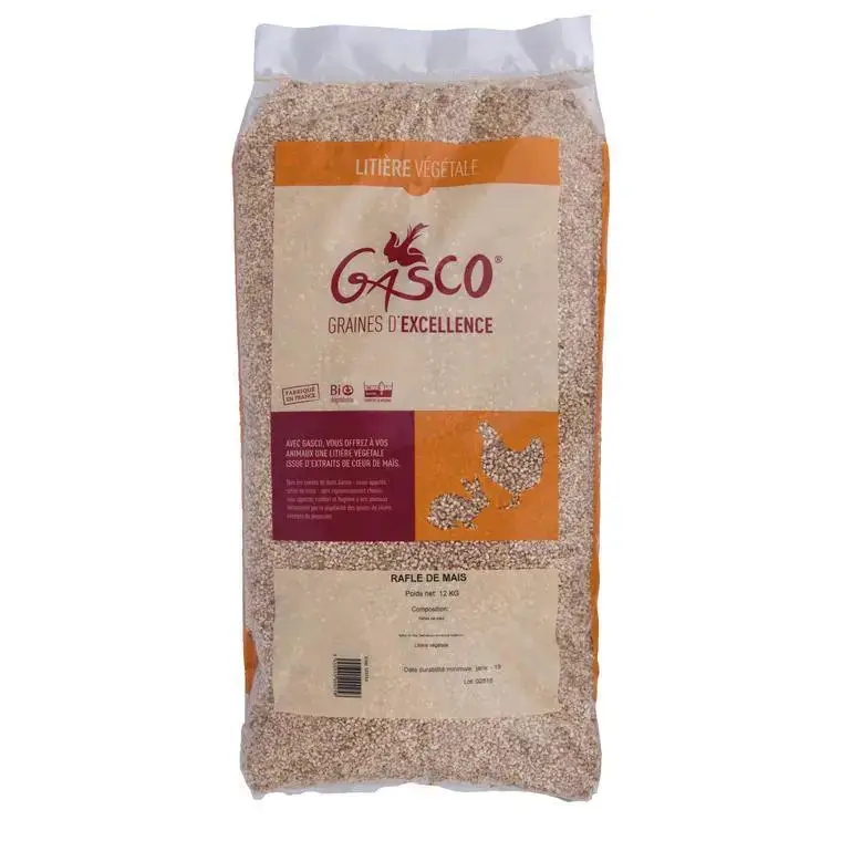 Vente Directe Litière pour basse-cour en rafle de maïs en sac de 12 kg