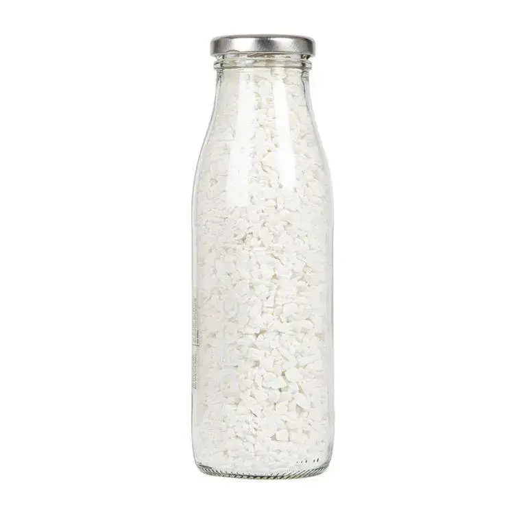 Pierres naturelles blanches de 5 à 8 mm en bouteille de 500 ml Nouveauté