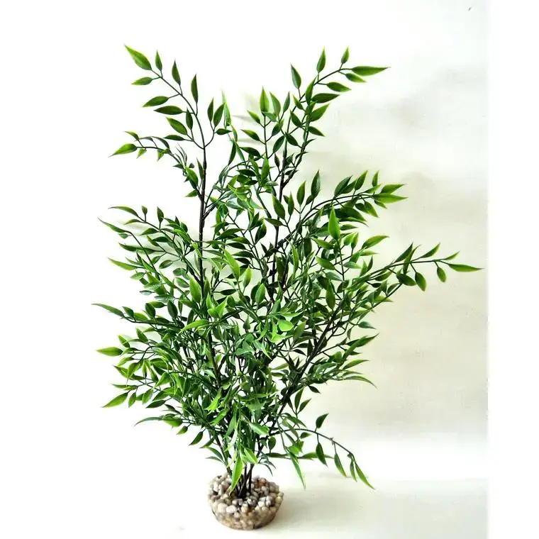 Bambou vert en plastique grand modèle 38 cm Bon Plan