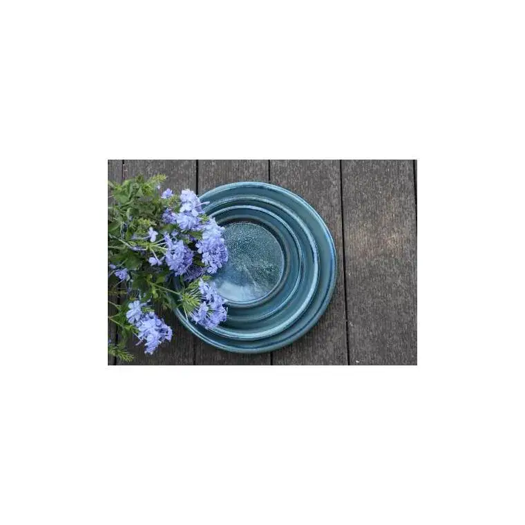 Livraison Express Soucoupe gamme Les poteries d&rsquo;Albi coloris bleu Ø 18 x 3 cm