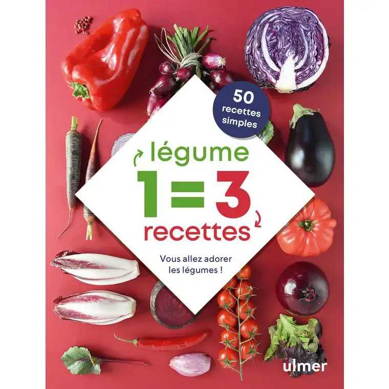 Nouveauté 1 légume = 3 recettes simples aux éditions Ulmer