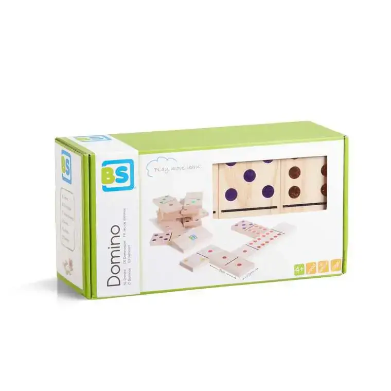 Nouvel Arrivage Jeu de dominos en bois coloré grand format