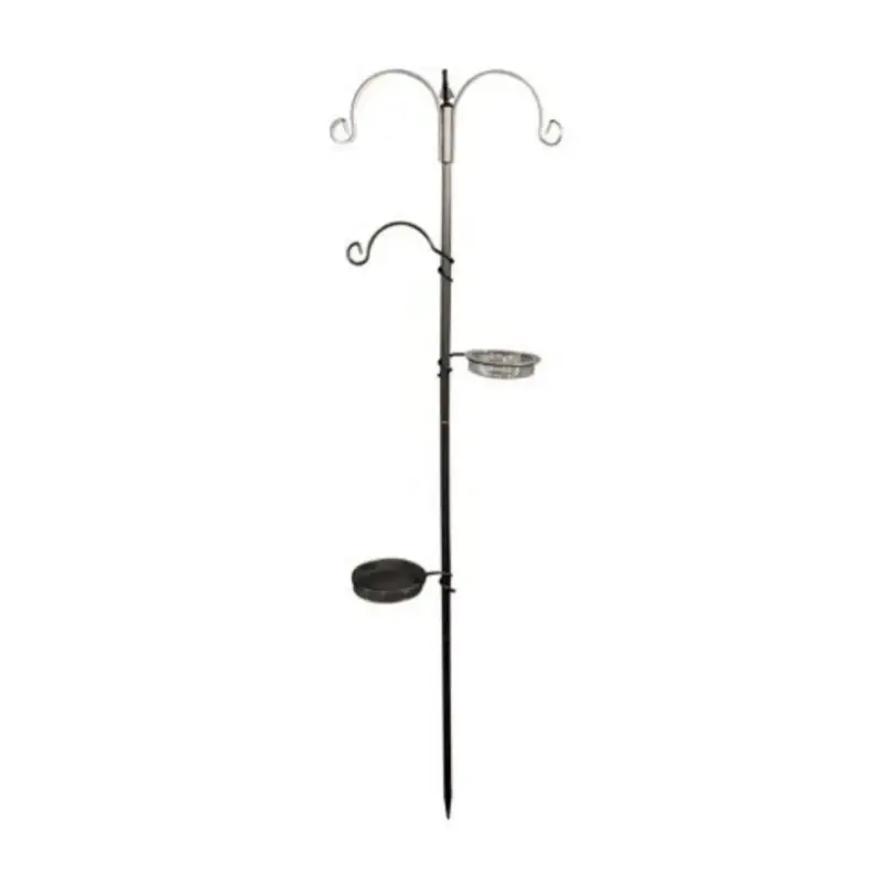 Station d&rsquo;alimentation melva noire à 5 supports 50 x 20 x 189 cm Soldes