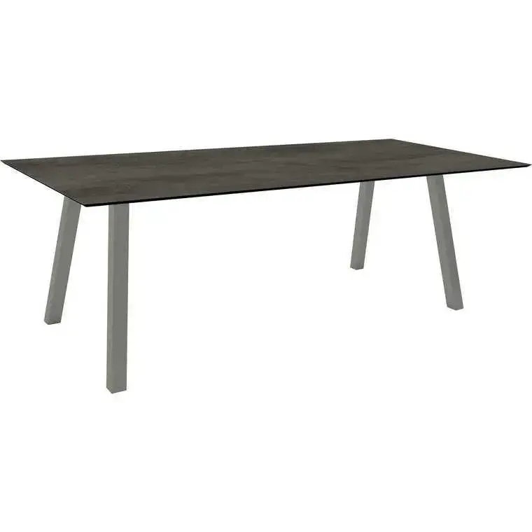 Satisfait Ou Remboursé Table coloris graphite/ciment en aluminium Interno Stern – 220 x 100 cm