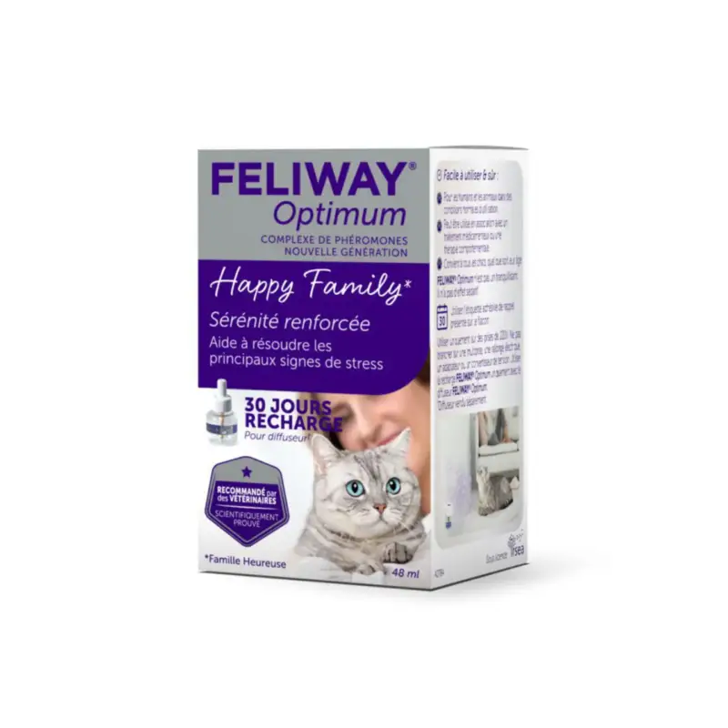 Nouveauté Feliway Optimum recharge de 48 ml