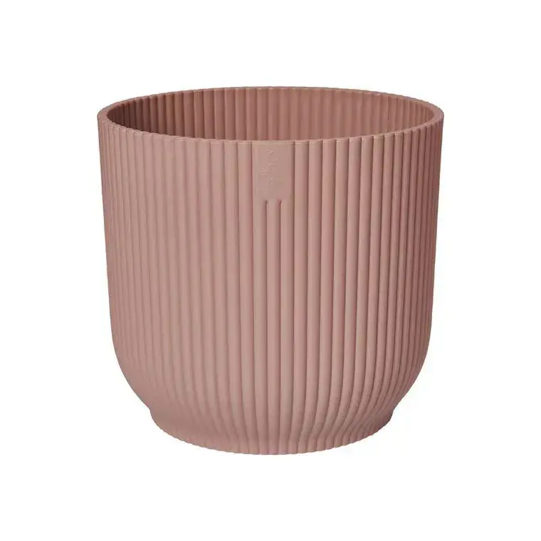 Cache pot rose poudré Elho Vibes fold – Ø 22 cm Bon Plan