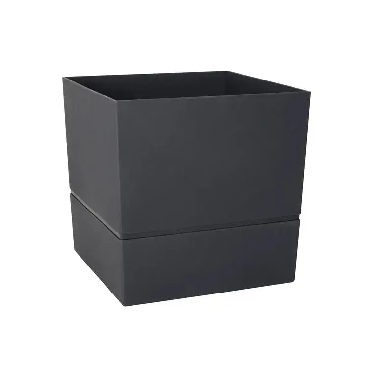 Pot carré Aquaduo gris anthracite 9 L Authentique