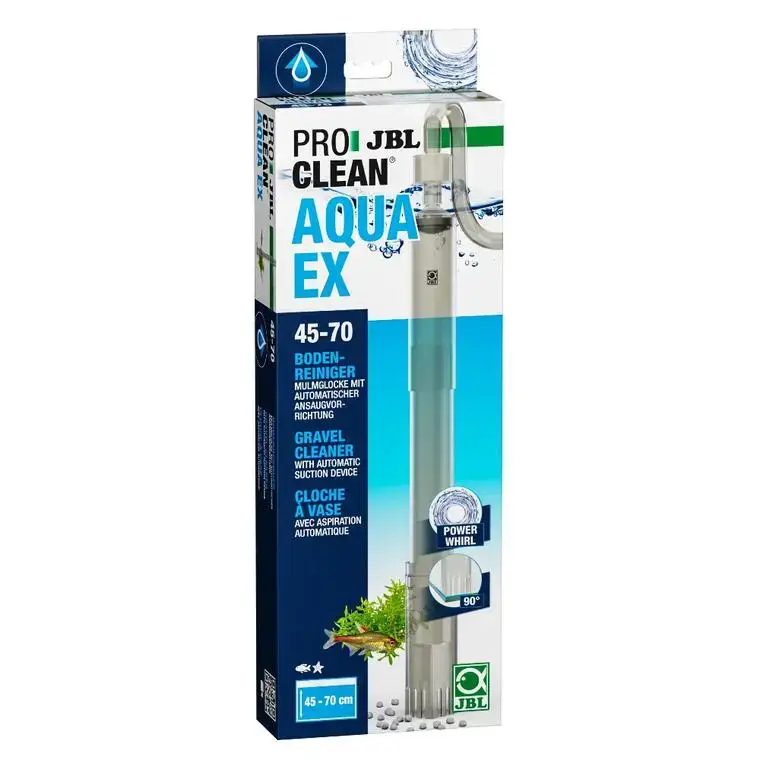 Vente Flash Cloche à vase pour aquarium coloris noir JBL ProClean Aquaex set 45-70