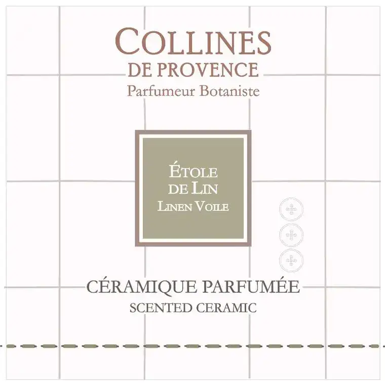 Acheter En Ligne Céramique parfumée Couture senteur étole de lin 8×8 cm