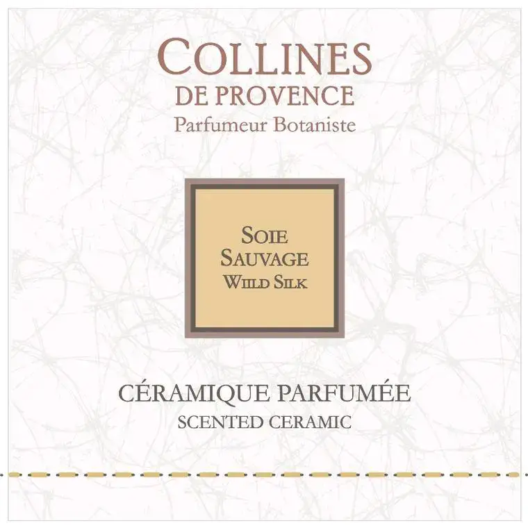 Céramique parfumée Couture senteur soie sauvage 8×8 cm Haute Qualité