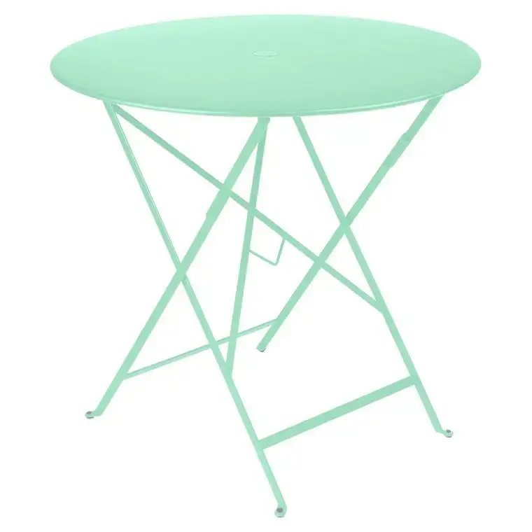 Table pliante en acier vert opaline Fermob Bistro – Ø 77 x H 74 cm Meilleur Choix