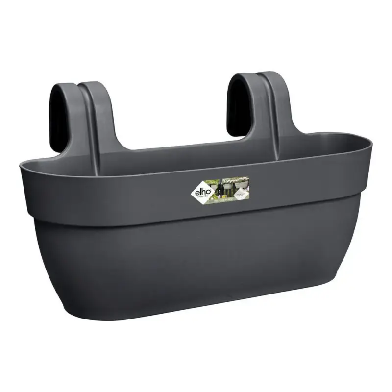 Prix Réduit Balconnière plastique gris anthracite Elho Vibia Campana easy hanger large – 24,1 cm