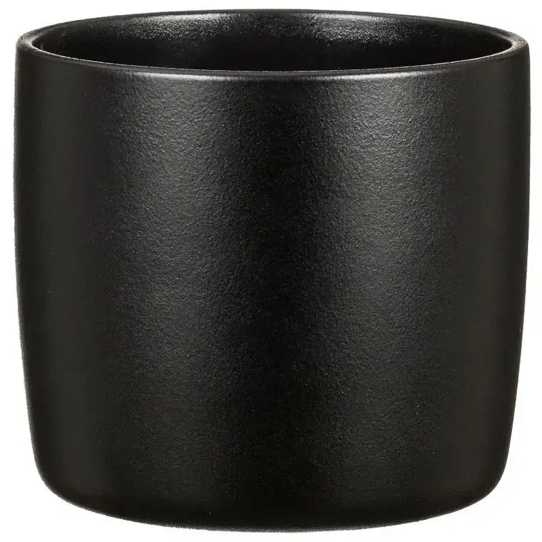 Seulement Aujourd&rsquo;hui Cache-pot en céramique noir Scheurich 900 Ebano – Ø 15 cm