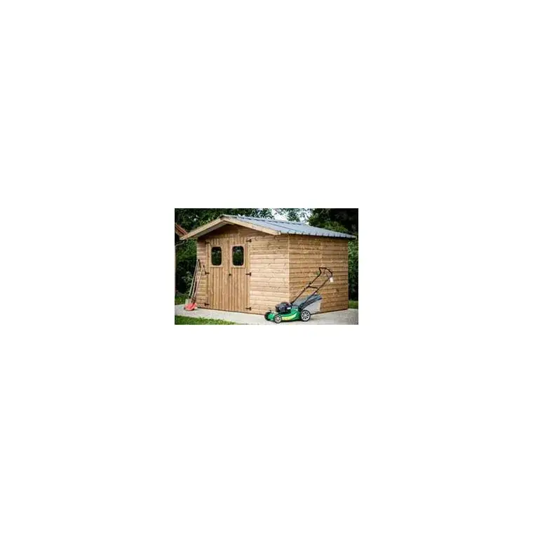 Abri en panneaux de bois d&rsquo;épicéa thermo-chauffé 19 mm livré Foresta Bois Habrita – 10,6 m² Marque