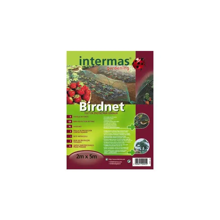 Offre Limitée Filet de protection anti-oiseaux coloris vert 2×5 m