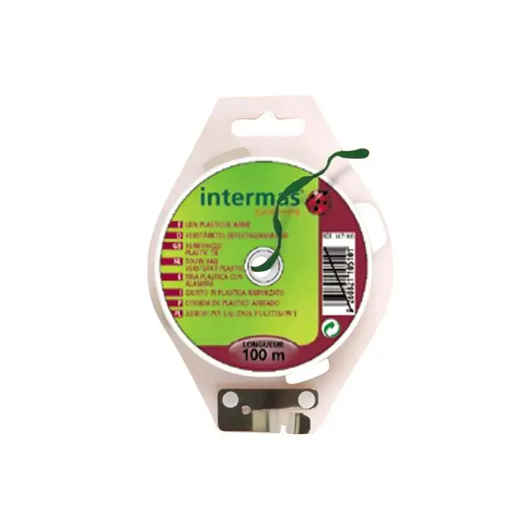 Nouveauté Lien plastique armé coloris vert 100 m