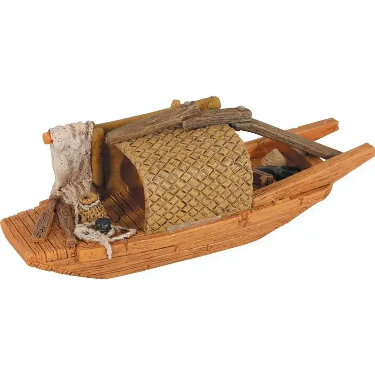 Décoration pour aquarium en résine coloris marron Zolux pagode Asie modèle 2 trous – Taille S Réduction