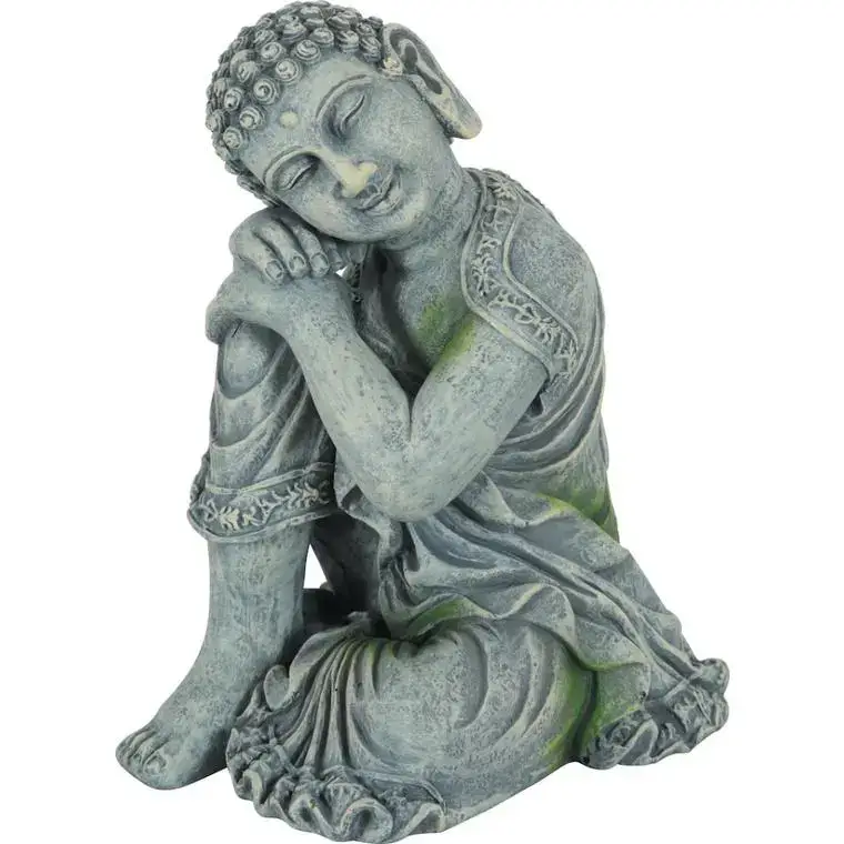 Décoration pour aquarium en résine coloris gris Zolux statue d&rsquo;Asie Bouddha modèle 2 Acheter Direct