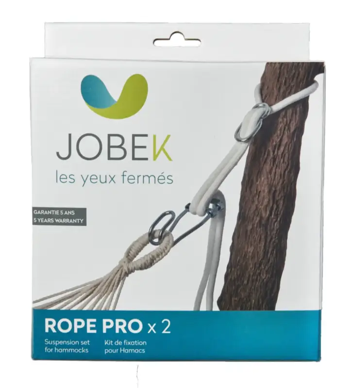 Kit de Fixation Rope Pro pour hamac coloris gris en métal Jobek Hamacs Acheter Direct
