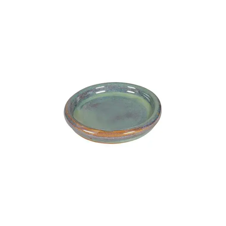 Haute Qualité Soucoupe jade foncé KL en grès émaillé Ø 16 cm