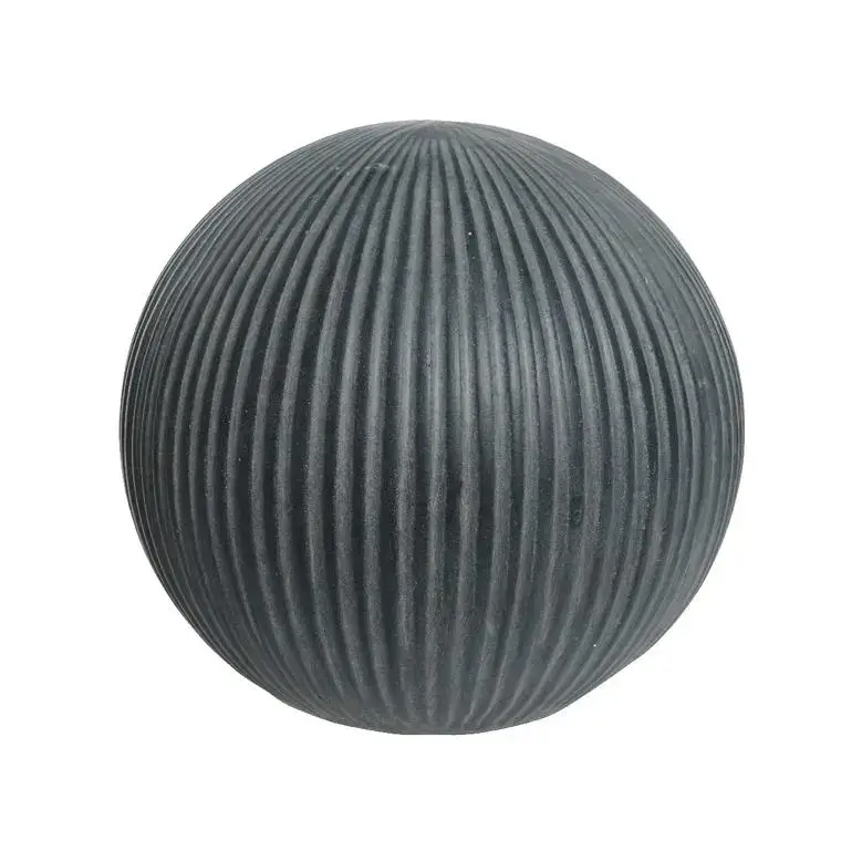 Retour Gratuit Décoration d&rsquo;extérieur en fibre d&rsquo;argile forme boule coloris anthracite – Ø 24,50 x H 22,50 cm