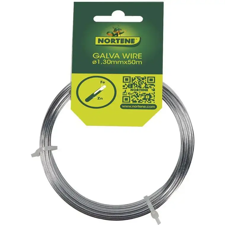 Fil de tension Galvawire Fer galvanisé Gris L50mx Ø1,3 mm Soldes