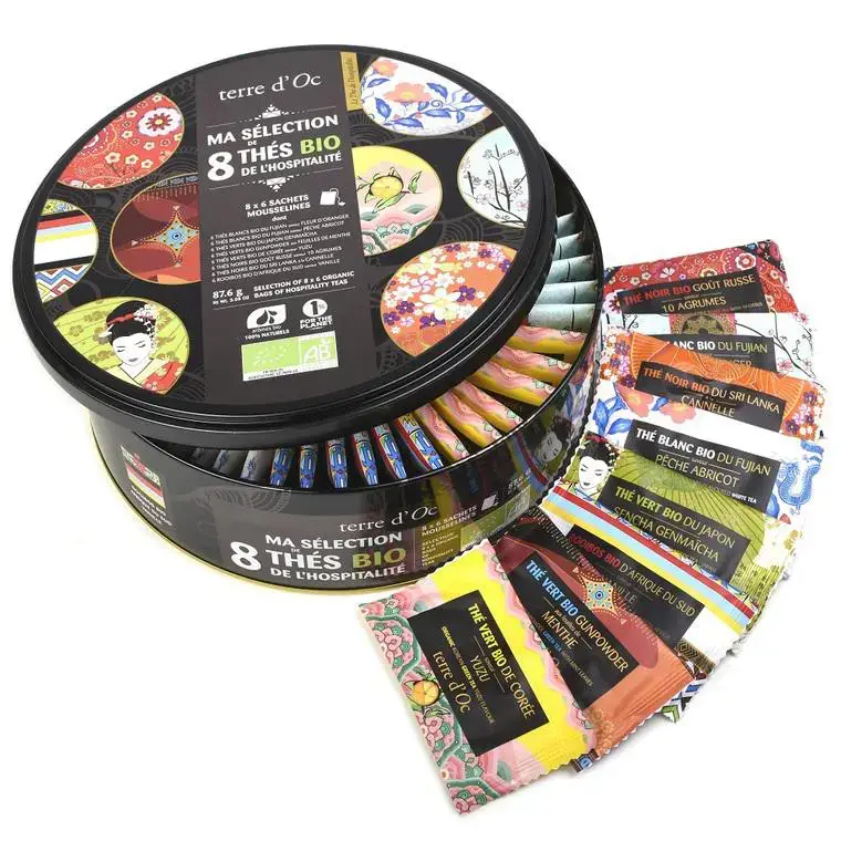 Coffret de 48 sachets de thé Hospitalité bio Terre d&rsquo;Oc – 401 g Top Vente