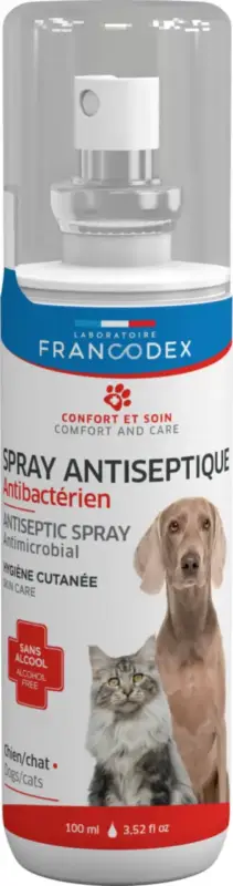 Spray antiseptique pour chien et chat Francodex – 100 ml Promotion Saisonnière