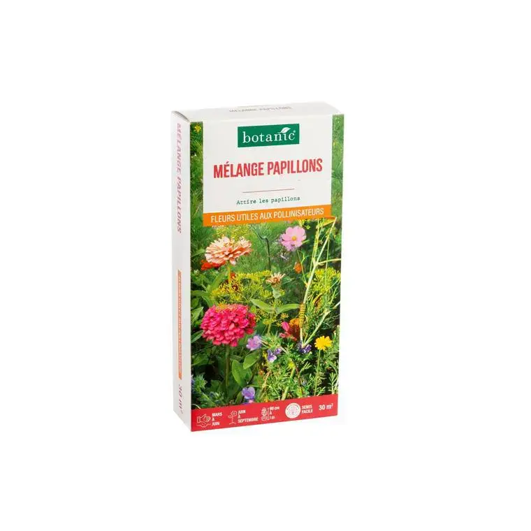 Acheter En Ligne Mélange fleuripour papillonsbotanic® – graines à semer (30 m²)