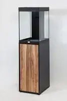 Ensemble aquarium équipé + meuble Tower 96 noir industriel Prix Bas