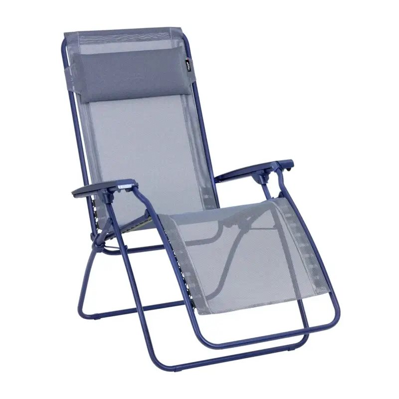 Fauteuil relax en acier et toile bleu Lafuma R Clip Colorblock – 68 x 88 x 115 cm Nouvel Arrivage