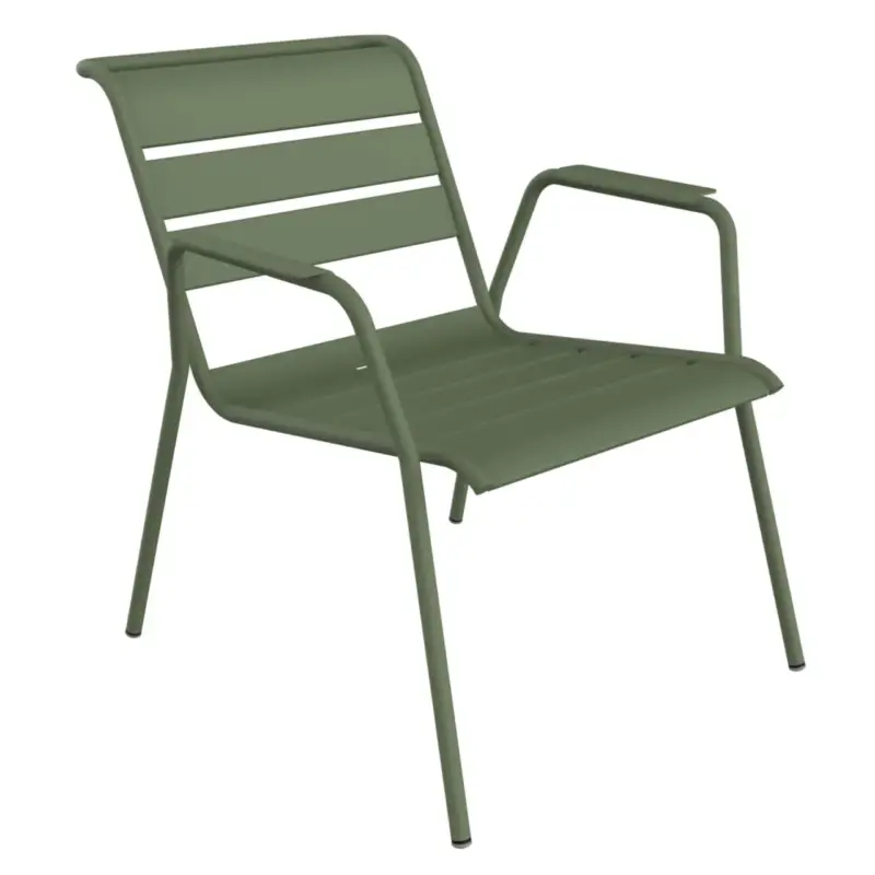Réduction Fauteuil lounge en acier vert cactus Fermob Monceau – 87 x 77 x 86 cm