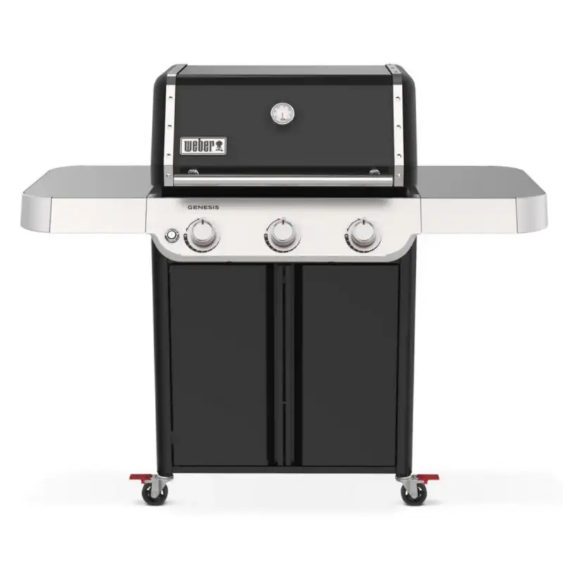 Vente Directe Barbecue gaz en acier émaillé noir Weber Genesis E-315 – 68,5 x 147 x 122 cm