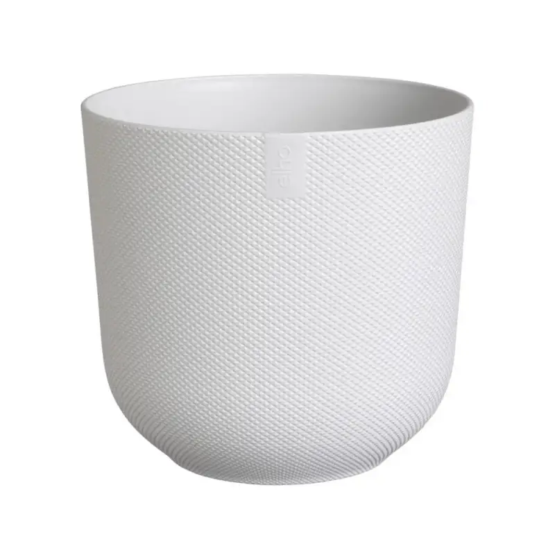 Cache-pot coloris blanc Jazz Elho – Ø 14 cm Haute Qualité