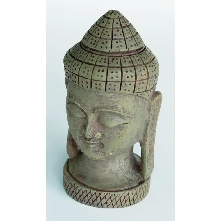 Zen Déco Buddha Face Résine 8,5×8,5×12,6 cm Meilleur Prix