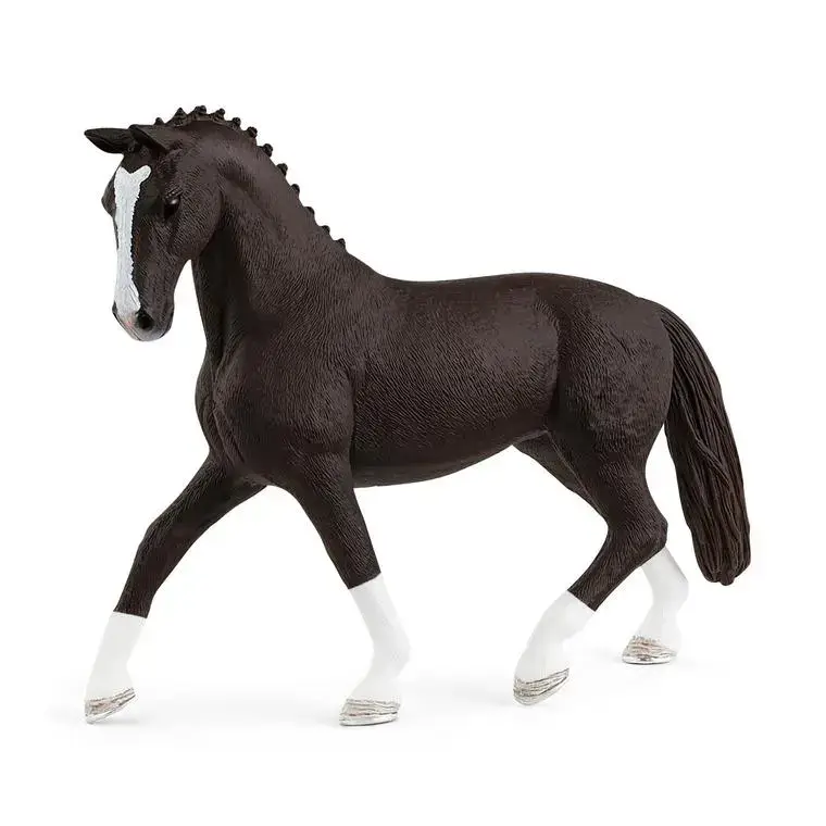 Prix Bas Figurine Jument hanovrienne morelle plastique 14×3,5×10,7 cm 5-12 ans