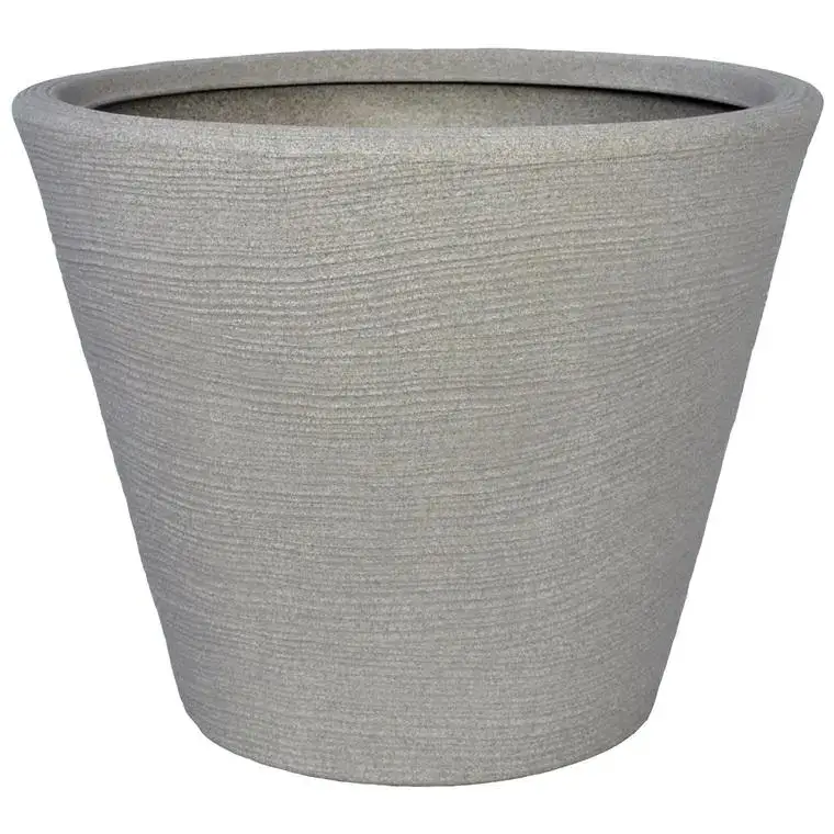 Pot évasé pour décoration intérieure ou extérieure corde Mineral – 61 litres Ø 55 x H 45 cm Nouveauté
