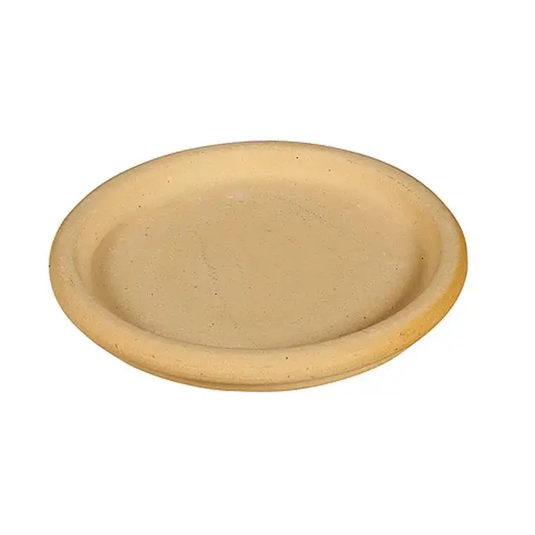 Certifié Soucoupe ronde sable D.24 x H2,7 cm