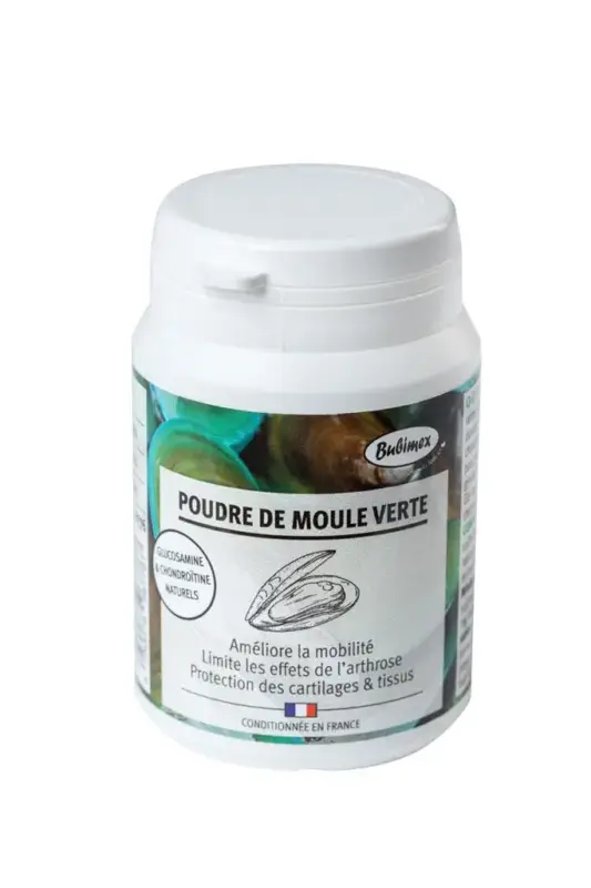 Poudre de moule verte pour chien et chat Bubimex – 60 g Dernier Modèle