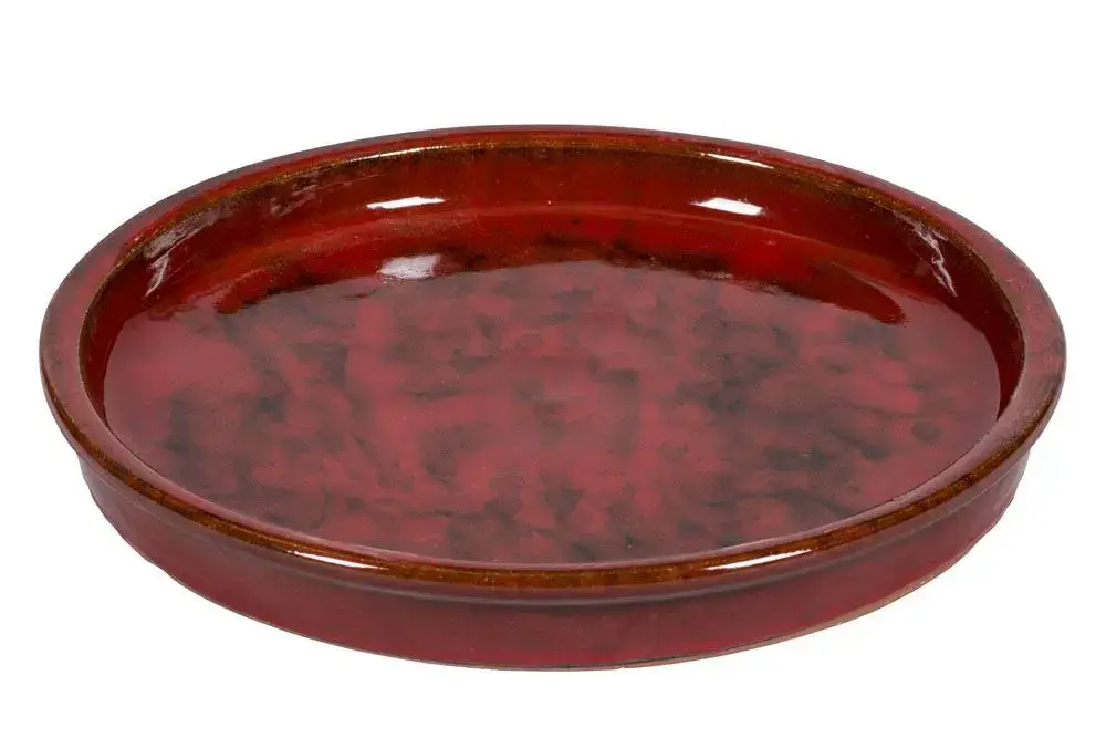 Soucoupe en grès émaillé rouge Passion for Pottery Shanghaï – Ø 40 cm Acheter En Ligne