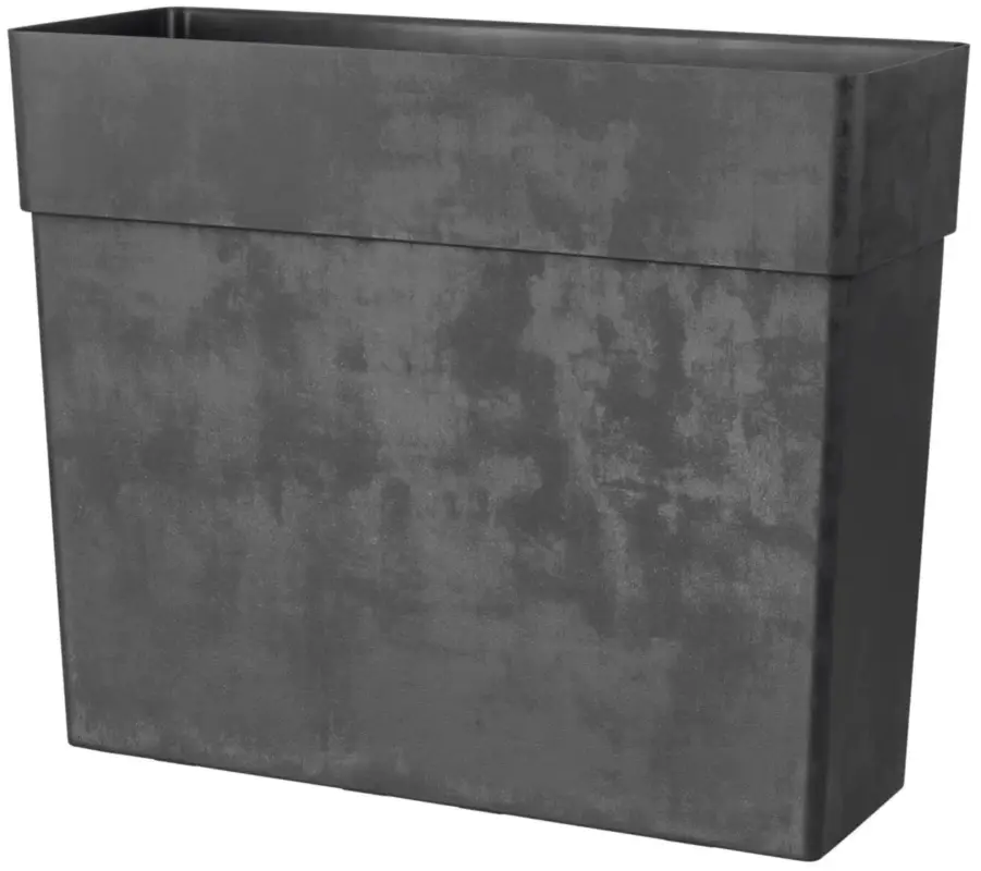 Muret haut en plastique injecté gris anthracite Deroma Like R – 78 x 29,5 x 65 cm Nouvel Arrivage