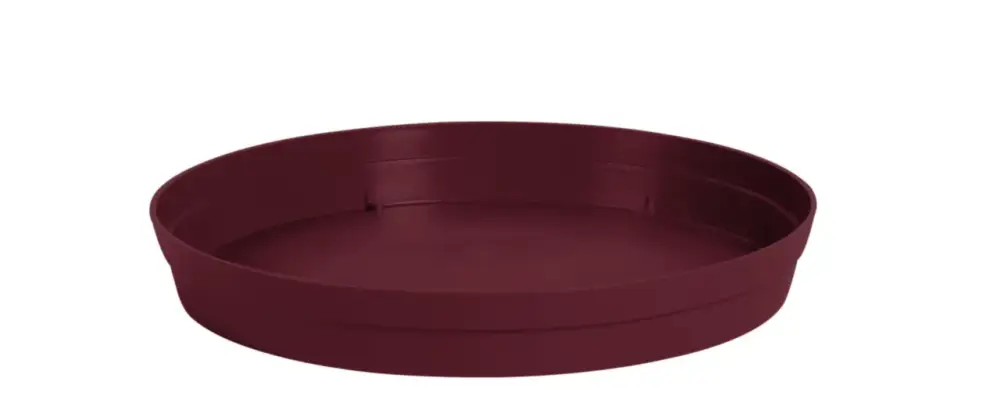 Soucoupe ronde en plastique rouge Bourgogne Eda Toscane – Ø 28 cm Offre Limitée
